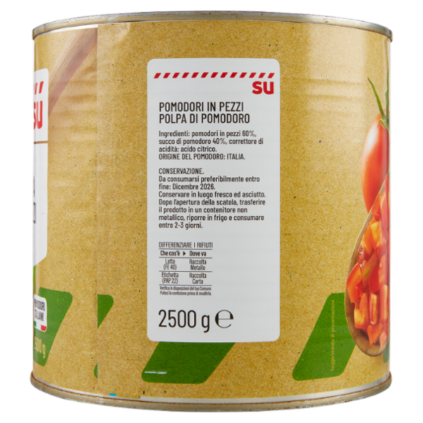 Sù Polpa in Pezzi di Pomodoro 2,5 kg
