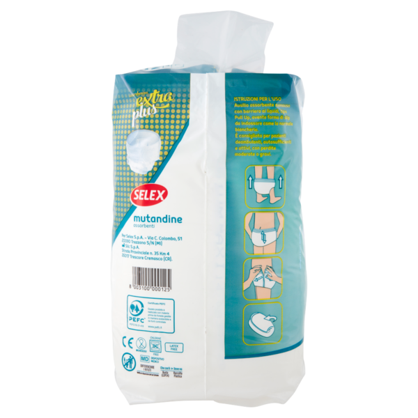 Selex Mutandine Assorbenti Pants Extra Plus Misura Medium 8 pezzi