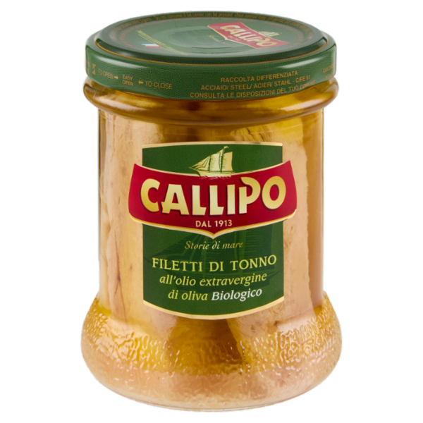 Callipo Filetti di Tonno all'olio extravergine di oliva biologico 176 g