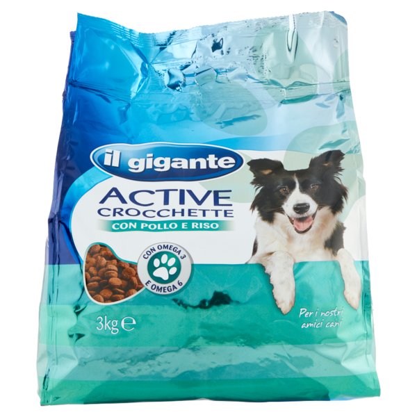 IL GIGANTE Active Crocchette con Pollo e Riso 3 kg