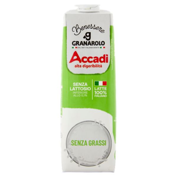 Granarolo Benessere Accadì Senza Lattosio Senza Grassi 1 L