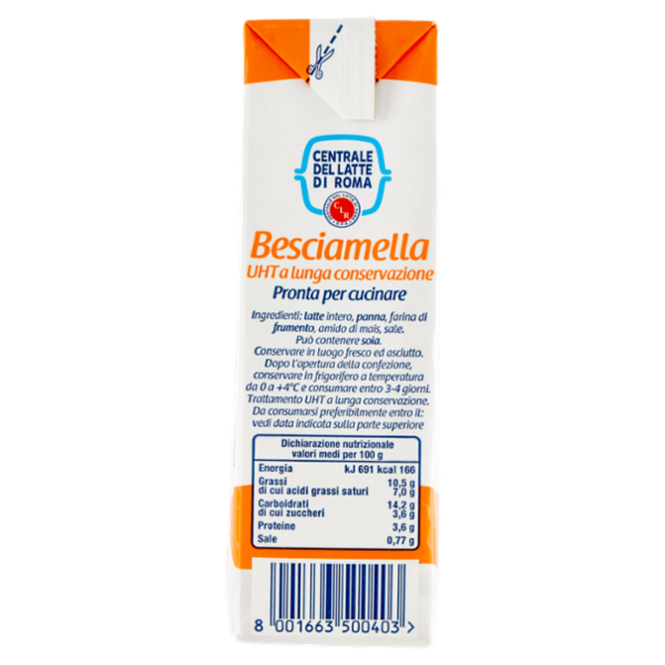 Centrale del Latte di Roma Besciamella Pronta per cucinare 500 ml