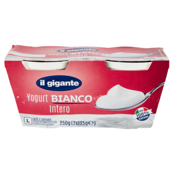 IL GIGANTE Yogurt Bianco Intero 2 x 125 g