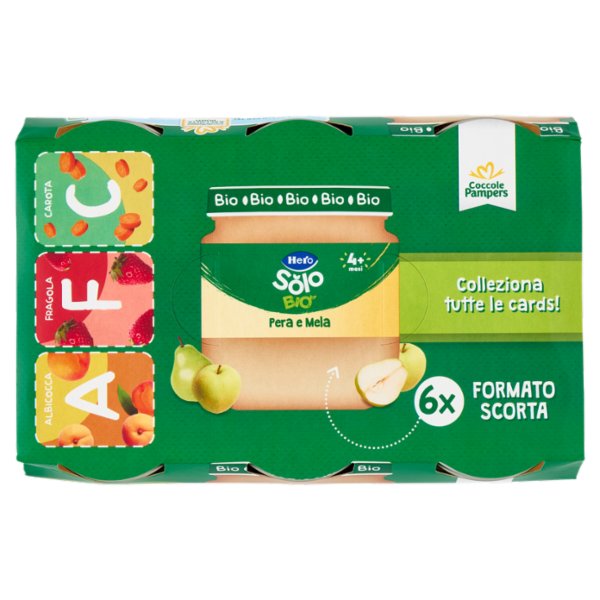 Hero Solo Bio Pera e Mela 6 x 120 g