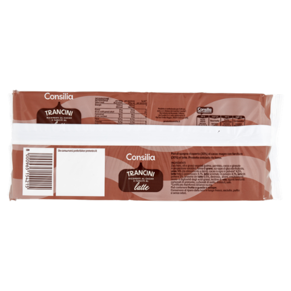 Consilia Trancini al Latte Ricoperti al Cacao 10x35 g