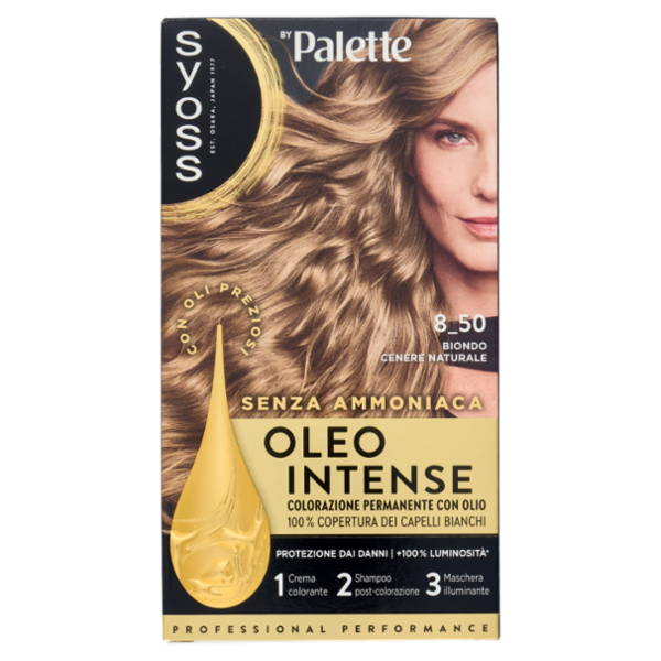 Syoss By Palette Oleo Intense 8-50 Biondo Cenere Naturale