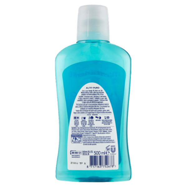 Mentadent Collutorio con Zinc Mineral Alito Puro 500 ml