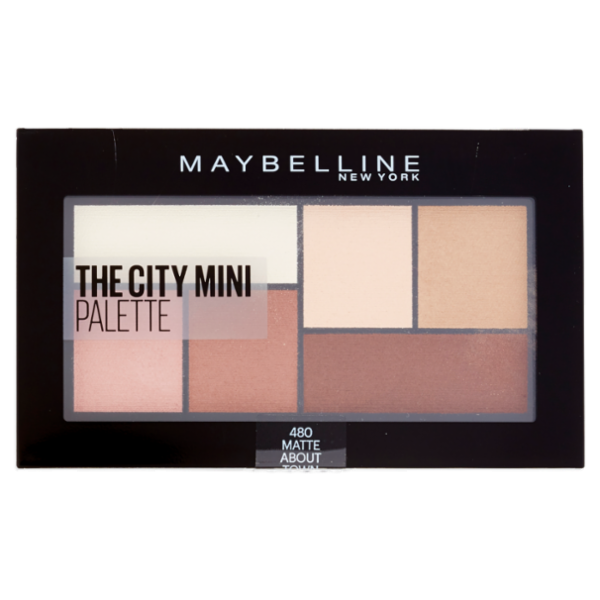 Maybelline New York The City Mini Palette, Pigmenti Puri, 480 Matte About Town