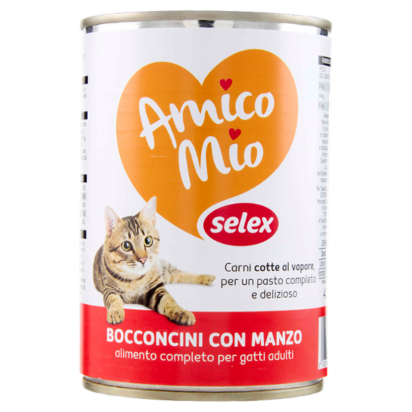 Selex Amico Mio Bocconcini per Gatto con Manzo 405 g