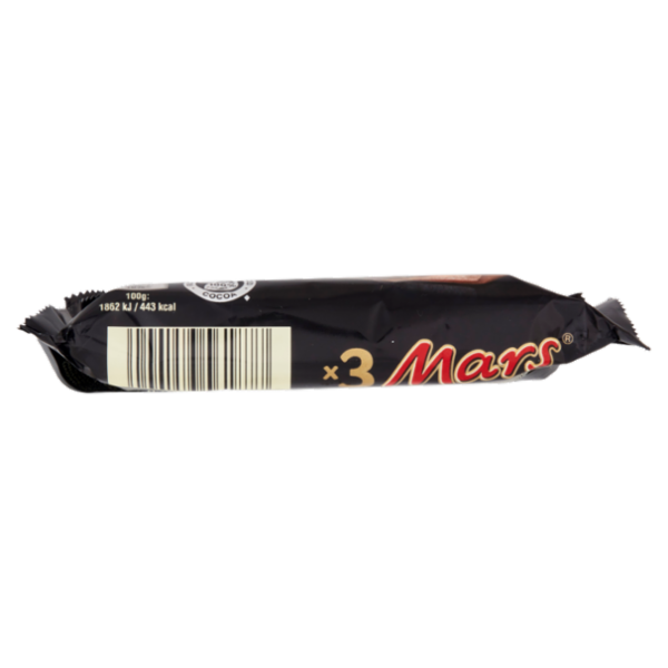 Mars Snack con Caramello Ricoperta al Cioccolato, Multipack da 3 x 45 g