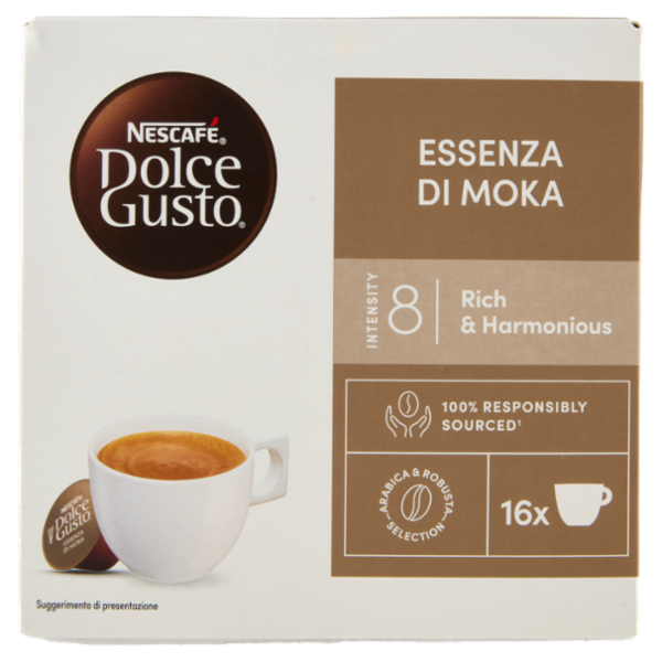 NESCAFÉ DOLCE GUSTO Espresso Essenza di Moka Caffè 16 Capsule 144g