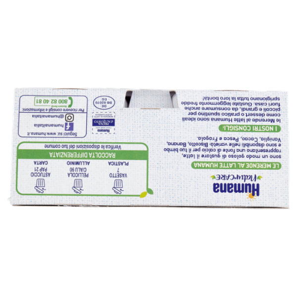 Humana NaturCare Merenda al latte Vaniglia 4 x 100 g