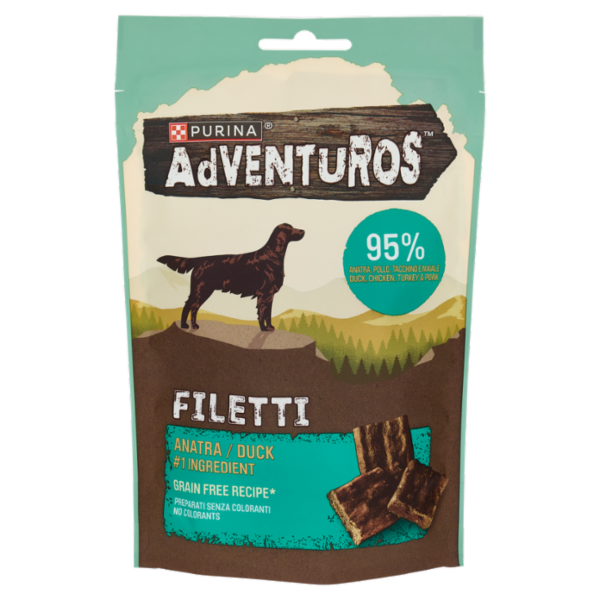 PURINA ADVENTUROS Filetti Anatra, Pollo, Tacchino e Maiale 70 g