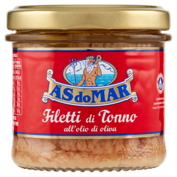 Asdomar Filetti di Tonno all'olio di oliva 130 g