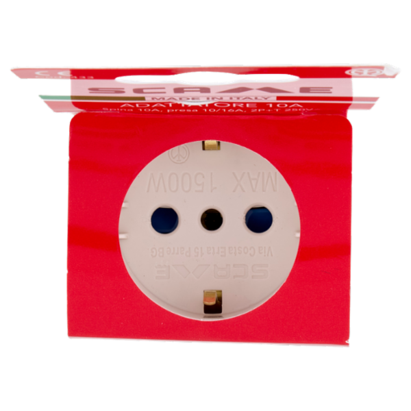 Scame Adattatore 10A Spina 10A, presa 10/16A, 2P+T 250V