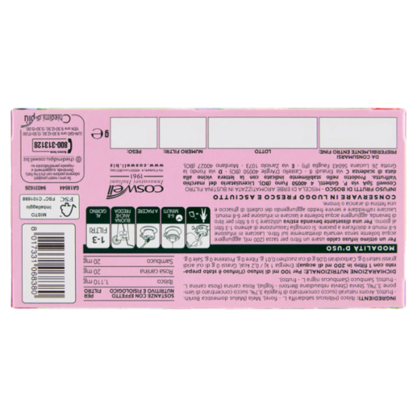 L'Angelica Passione di Frutta Frutti di Bosco 15 Filtri 28,5 g