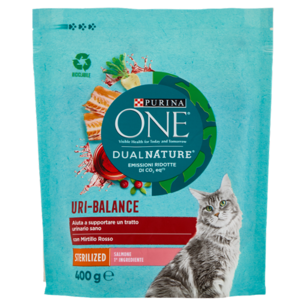 PURINA ONE DualNature Sterilizzato Mirtillo Rosso e Salmone 400g