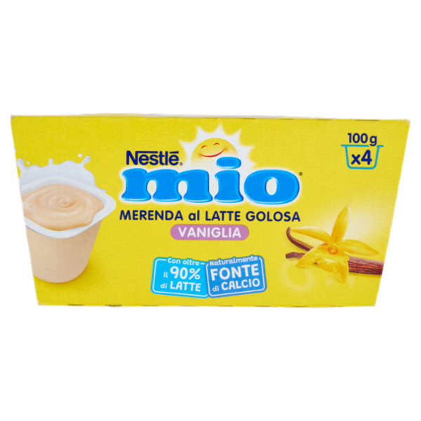 NESTLÉ MIO Merenda al Latte Vaniglia 4 Vasetti da 100g