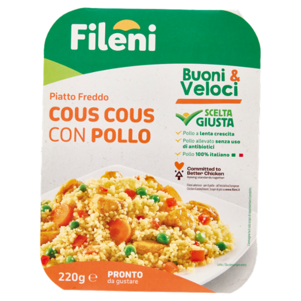 Fileni Buoni & Veloci Piatto Freddo Cous Cous con Pollo 220 g