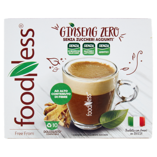 foodNess Ginseng Zero Dolcegusto Compatibile 10 x 6 g