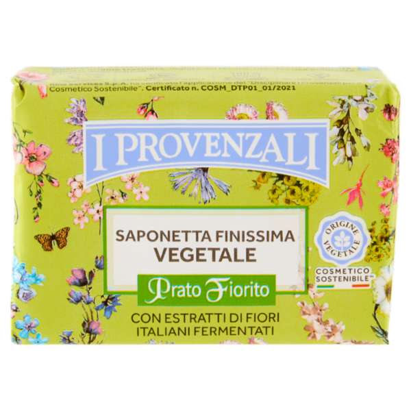 I Provenzali Saponetta Finissima Vegetale Prato Fiorito 100 g