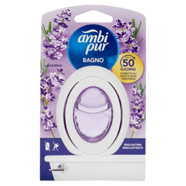 Ambi Pur Bagno Profumatore per Ambienti Elimina e Previene gli Odori, Lavanda 7,5 ml