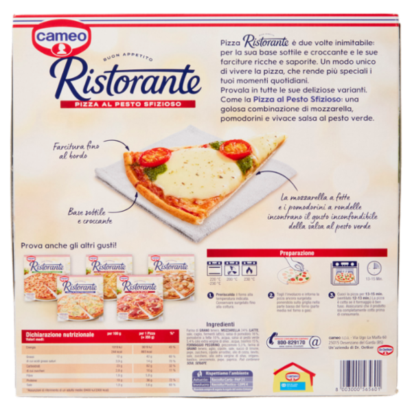 cameo Ristorante Pizza al Pesto Sfizioso 355 g