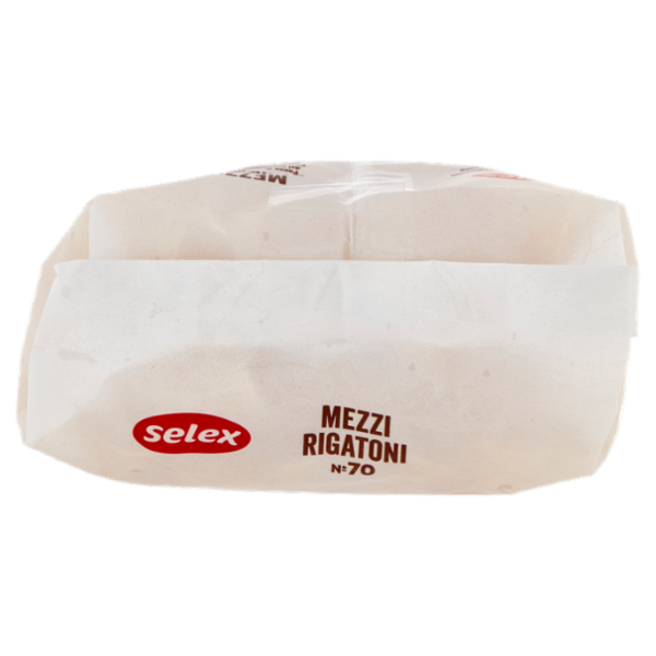 Selex Pasta di Semola Trafilata al Bronzo Mezzi Rigatoni 500 g