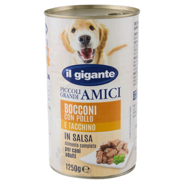 IL GIGANTE Piccoli Grandi Amici Bocconi con Pollo e Tacchino in Salsa 1250 g
