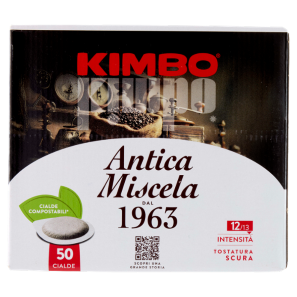 Kimbo Antica Miscela dal 1963 Cialde Compostabili* 50 x 7,3 g