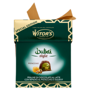 Witor's Dubai Style Pistacchio Praline Di Cioccolato Al Latte 150 g