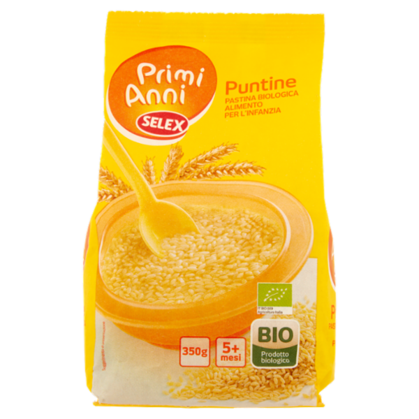 Selex Primi Anni Pastina per l'Infanzia Puntine Biologica 350 g