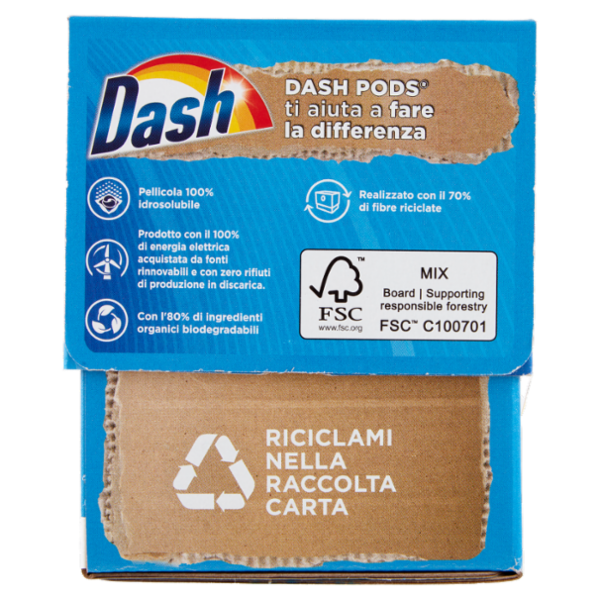 Dash Pods Detersivo Lavatrice In Capsule, Ambra, 31 Lavaggi 623,1 g