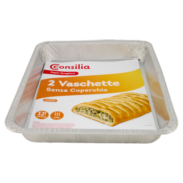 Consilia Saper Scegliere Vaschette Senza Coperchio 12 porzioni 2 pz