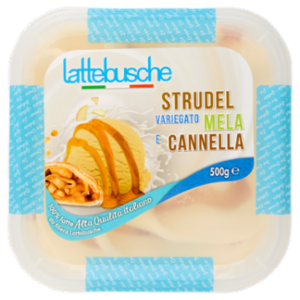 Lattebusche Gelato Strudel Variegato Mela e Cannella 500 g