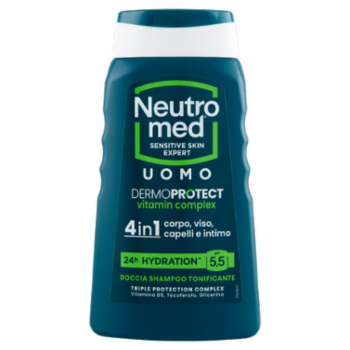 Neutromed Dermoprotect Uomo Vitamin Complex 4in1 Doccia Shampoo Tonificante 250 Ml