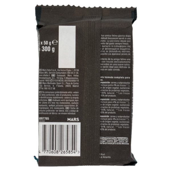 Sheba Délices du Jour Cibo Umido Gatto in Salsa con Tacchino e Anatra 6 x 50 g