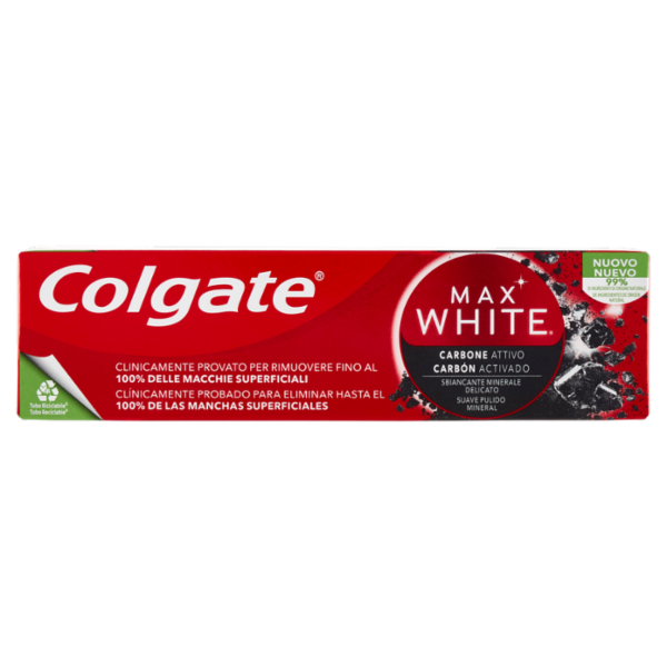Colgate dentifricio sbiancante minerale Max White Carbon 75 ml