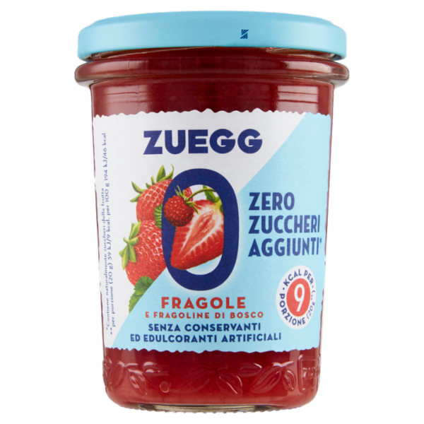 Zuegg Zero Zuccheri Aggiunti* Fragole e Fragoline di Bosco 220 g