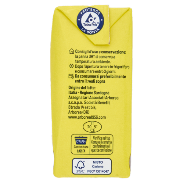 Arborea Panna a Cucina 200 ml