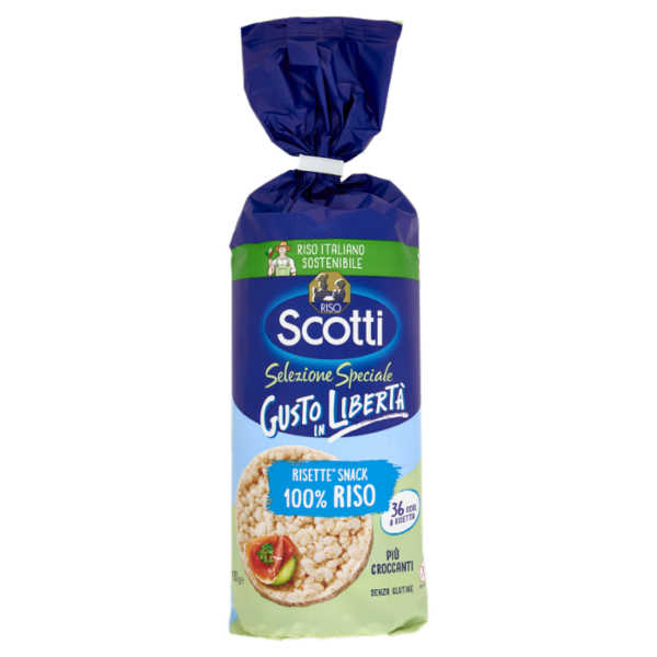 Riso Scotti Selezione Speciale Gusto in Libertà Risette Snack 100% Riso 150 g