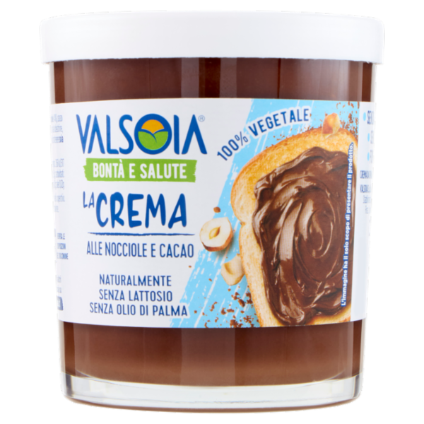 Valsoia Bontà e Salute la Crema alle Nocciole e Cacao 220 g