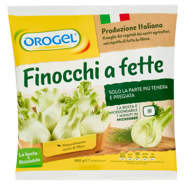 Orogel Finocchi e fette Surgelati 400 g