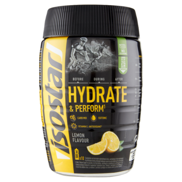Isostad Hydrate & Perform , per sportivi, polvere per bevanda isotonica, Lemon Flavour - 400 g