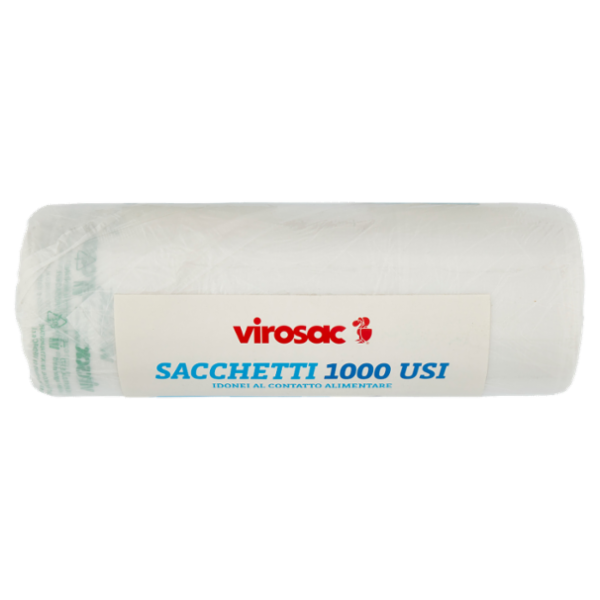 virosac Sacchetti 1000 Usi 34x60 cm 5 litri 200 pz