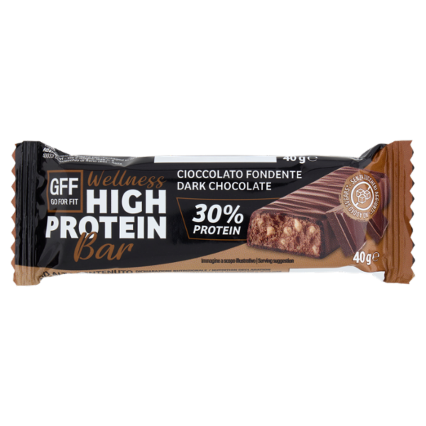 Go For Fit Wellness High Protein Bar Cioccolato Fondente 40 g