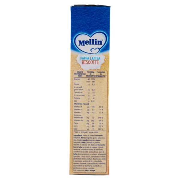 MELLIN Merenda Pappa Lattea Biscotti 250 g