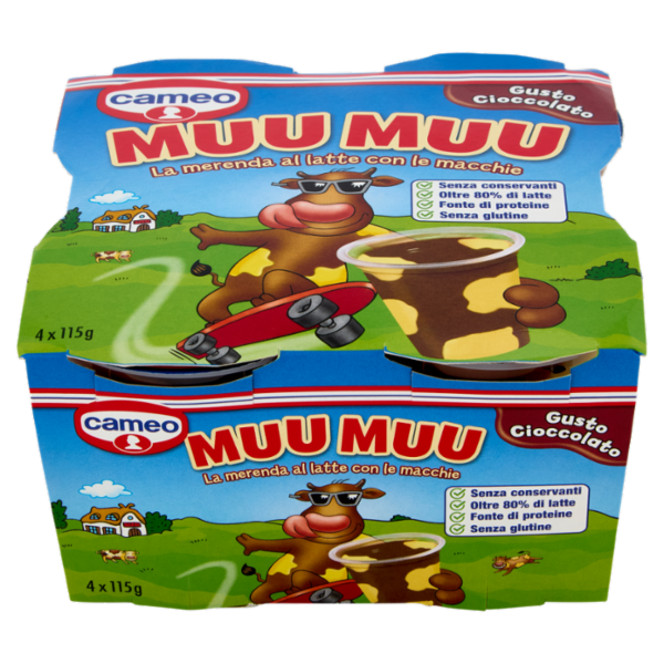 cameo Muu Muu Gusto Cioccolato 4 x 115 g