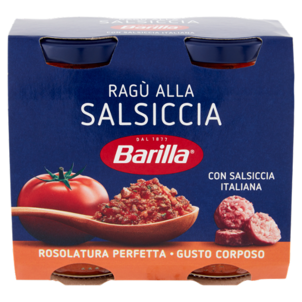Barilla Sugo Ragù Salsiccia Condimento per Pasta 180gX2