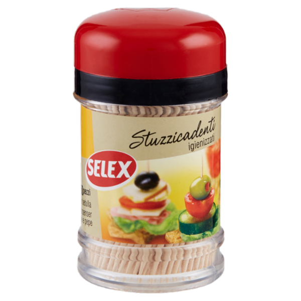 Selex Stuzzicadenti Doppia Punta in Betulla 250 pezzi